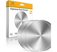 Upgrade 3 Pack Espresso Puck Screen for Breville Espresso Machine Ninja Cafe Luxe, 430 Stainless Steel 0.2mm Ultra-Thin Portafilter Filter Screen, 53.3mm