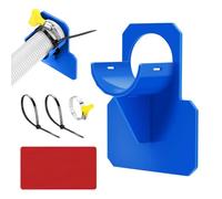 Upgrade 4 pack Pool Hose Holder, Above Ground Pool Hose Support Bracket with Adhesive Tape & Clamps, Anti-Crack Pool Accessories for Pool Inlet Outlet Hoses (blue)