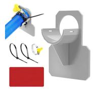 Upgrade 4 pack Pool Hose Holder, Above Ground Pool Hose Support Bracket with Adhesive Tape & Clamps, Anti-Crack Pool Accessories for Pool Inlet Outlet Hoses (grey)