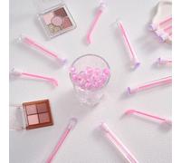 Upgrade 48 Pieces Disposable Mascara Wands Set,Diamond Mascara for Women and Girls- Include 24 Pcs Crystal Lash Spoolies Brush and 24 Pcs Reusable Keychain Empty Eyelash Brush Tubes Set