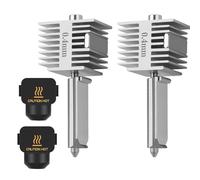 Upgrade A1/A1 Mini Quick-Swap Hotend 0.4mm Stainless Steel Nozzle Fast Speed&High Temp Integrated Structure with Silicone Cover Compatible with Bambu Lab A1/A1 Mini 3D Printers-2PCS