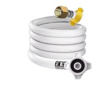 Upgrade And Thicken 80-500cm G1/2-G3/4 Inch PVC Washing Laundry Machine Flexible Hose Water Inlet Plumbing Explosion-Proof Pipe(150cm)