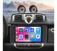 Upgrade Android 15 Car Stereo for Mercedes-Benz Smart Fortwo 2010-2015 with CarPlay Android Auto 9 inch IPS Touchscreen GPS WiFi Bluetooth Navigation EQ DSP Mirror Link Backup Camera Mic, 2+32G