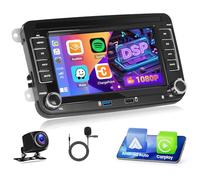 Upgrade Android15 Car Radio for VW T5 Golf 5 6 Polo Sharan Seat Passat-2+64G Car Stereo with 5G WIFI Wireless Carplay Android Auto-7'' Touch Screen Bluetooth Radio for Yaris-GPS EQ