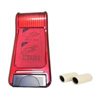 Upgrade Automatic Shoe Cover Dispenser, Portable Shoes Covers Machine, 2 Roll Disposable Plastic Shoe-Covers for Factory(RedD)