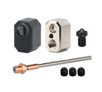Upgrade Bimetal Heatbreak Adaptor Plated Copper Block 0.4mm V6 Hardened Steel Nozzle Silicone Cover Hotend PrintHead Compatible with Prusa I3 MK4 / XL Nextruder Heaterblock 3D Printer