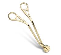 Upgrade Candle Wick Cutter, Polished Stainless Steel Candle Wick Trimmer, Candle Trimmer Keep Candles Clean Inside, Candle Cutter Wick Polished for You to Safely Remove The Spent Wick (Gold)