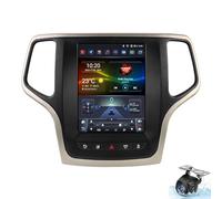 Upgrade Car Radio for J-eep Grand Cherokee WK2 2014-2022 Tesla Style Touch Screen Stereo Replacement Carplay Android Auto EQ Audio/SWC/Bluetooth/WiFi/GPS Backup Camera(Size:9.7inch,Color:P1)