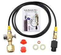 Upgrade CGA320 to TR21-4 Soda maker Co2 Tank Cylinder Direct Adapter with 60 inches High-Pressure Hose, Soda Maker direct Connector for sodastream, Soda Club (Gauge and bleed valve)