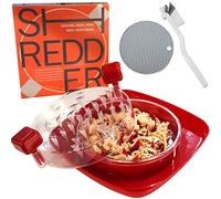 Upgrade Chicken Shredder - Meat Shredder with Detachable Plate - Visible Chicken Breast Shredder Tool Twist with Strong Grip and Sharp Spikes for Cutting Meats Vegetables Hard Cheese (Dark Red)