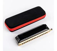Upgrade Chromatic Harmonica 16 Hole 64 Tone Key Of C Professional Chromatic Mouth Organ Harmonica For Adults(AL comb)