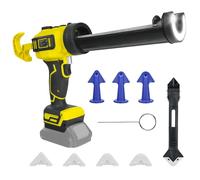 Upgrade Cordless Caulking Gun for Dewalt 20V Battery, Infinitely Variable Speed,Anti-Drip Works with 300ml Silicone & Sealant Cartridges for Sealing, Filling, Leak Proof, DIY（No Battery)