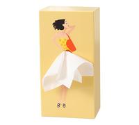 Upgrade Creative Tissue Boxes Holder, Lady Skirt Tissue Box Cover for Facial Tissues, Napkins, Office Countertops Living Room,Bedroom Decor (Yellow)
