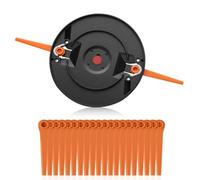 【Upgrade】 Double Blade Knife Plate Compatible for Flymo Cordless Strimmer, Replacement Blade Plate Accessories for Flymo Grass Trimmer, 20 Blades