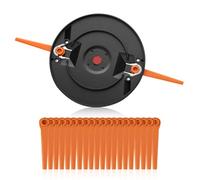 【Upgrade】Double Blade Knife Plate Compatible with Flymo Grass Trimmer, Replacement Accessory for Flymo Cordless Strimmer, 20 Blades