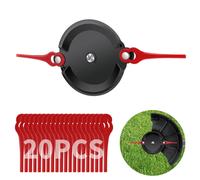 [UPGRADE]Dual Blade Disc Cordless Strimmer Blade Holder Replacement Compatible for Terratek Grass Trimmer GGCGT18, TTCGT18-3 & TCSBUN, 20Pcs