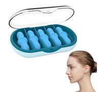 Upgrade Ear Plugs, Ear Plugs for Sleeping, Noise Reduction Earplugs with Storage Box, Reusable Soft Foam Ear Plugs for Sleep, Snoring, Travel, Study, Work (Blue 10 Pack)