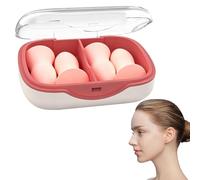 Upgrade Ear Plugs, Ear Plugs for Sleeping, Noise Reduction Earplugs with Storage Box, Reusable Soft Foam Ear Plugs for Sleep, Snoring, Travel, Study, Work (Pink 4 Pack)