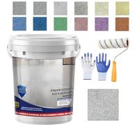 Upgrade Epoxy Coloured Sand Floor Paint, Louis Forest Epoxy Floor Paint for concrete, High Gloss Marble Effect Epoxy Floors Coating Self Leveling for Basement, Wood Floors, Garage, Outdoor (1kg