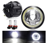 Upgrade Fog Light with LED Halo Ring DRL for Nissan 2007-2011 Versa, 2011-2013 Rogue, 2009-2014 Murano Z51, 2009-2014 Cube Z12, 2011-2014 Juke, 2010-2013 Infiniti G37 (Without Harness Wire)