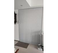 Upgrade Folding Door - Invisible Concertina Design with Magnetic Closure Trackless White Sliding Door for Closet & Bedroom Room Divider (75x240cm/30x94in)