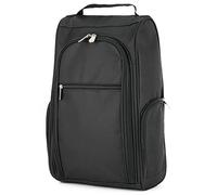 Upgrade Football Boot Bag, Premium Golf Shoe Bag with 3 Zipped Pocket, Rugby Boot Bag for Walking, Travel, Storage, Men, Women, Kids, Gift (Black)