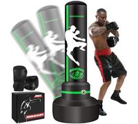 Upgrade Freestanding Punching Bag for Adults Teens Kids, 70'' Heavy Boxing Bag with Stand with Boxing Gloves, Kickboxing Bag for MMA Muay Thai Fitness Taekwondo Boxing Traning