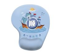 Upgrade Funny Cartoon Prints Mouse Pad, Ergonomic Wrist Support Cute Design Mouse Pad with Non-Slip Base for Office, Home, Gaming, Laptop, Computer (B)