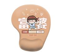 Upgrade Funny Cartoon Prints Mouse Pad, Ergonomic Wrist Support Cute Design Mouse Pad with Non-Slip Base for Office, Home, Gaming, Laptop, Computer (C)