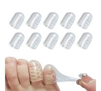 Upgrade Gel Toe Protectors Breathable Toe Covers,10 PCS Silicone Anti-Friction Toe Protector, Little Toe Protectors Caps Guards for Men Women, Toe Sleeves for Corns, Blisters and Ingrown Toenails
