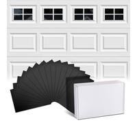 Upgrade Glossy Garage Door Decorations Magnetic Garage Door Windows Looks Like Real Fake Window Magnets Panels Faux Panes Decorative Hardware Kit Will Never Fall 32pcs 2 Car Garage Kits