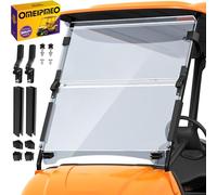 Upgrade Golf Cart Windshield for YAMAHA G29/Drive 2007-2016 Gas/Electric Models, Foldable Golf Cart Windshield with Heavy Duty Hinges, Anti-UV&Impact Resistant, 5MM Thick PC Material, 39"W X 37.7"H