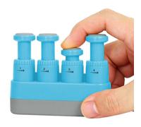 Upgrade Guitar Finger Exerciser, Adjustable Resistance Finger Strengthener Trainer 2-3lbs for Guitar Piano Violin Players Finger Strength & Dexterity Training (blue, adult)
