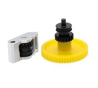 Upgrade Hardened Steel Extruder Gears Assembly for Bambu Lab P2S, Integrated Shaft Design Filament Drive Transmission Replacement Part Wear-resisting Extruder Dual Gears for P2S