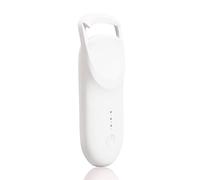 Upgrade Heated Eyelash Curler, Electric Eyelash Curler with 5s Fast Heating, Type-C Rechargeable, Portable Lash Curler, Long-Lasting Lash Lift, Natural Style, Heat-Sensitive Pad (White)