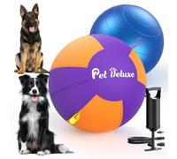Upgrade Herding Ball for Dogs,18" Herding Ball for Australian Shepherd Collie,Border Collies,Cattle & Medium to Large Breeds,Fast-Inflating Pump,Durable & Waterproof Cover,Large Dog Toys Outdoor Play