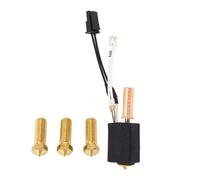 Upgrade Hotend Kit for 2 3D Printer, Ceramic Hotend Kit with 24V 60W Heater, Bimetallic Heatbreak and 0.4MM Brass Nozzle, Includes 3pcs Nozzles for High Speed Printing up to