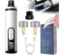 Upgrade Huesom Silent Groom Pro Nail Grinder for Dogs with Led Light & 3 Speeds,Safe Stress-Free Nail Grooming Trimmer for Your Dog Cat (1Set)