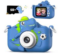 Upgrade Kids Camera for Boys Girls, Toddler Digital Selfie Camera with Cute Protective Cover and 32G SD Card, Christmas Birthday Gifts Toys for 3 4 5 6 7 8 9 10 11 12 Years Old Little Girls and Boys