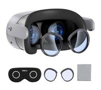 Upgrade Lens Protector Set Compatible with Meta Quest 3S Accessories, Soft Lens Protector Cover, Glasses Spacer with Blue Light Blocking Glasses for Oculus Quest 3S (Anti-blue Light and Scratches)