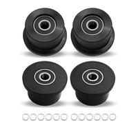 Upgrade Machined Wheels Rollers Fits for Total Gym 1000 Achiever Force Gold Max Platinum Platinum Plus Pro Supra Supreme Ultima Ultra XLI, Rollers Replacement Set 4 Pack
