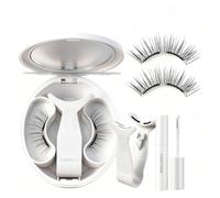 Upgrade Magnetic Eyelashes with Applicator, Natural Look Reusable, Widened version Soft Eyelashes Kit Easy to Wear and Remove Soft Lashes kit No Glue or Liner Needed Suitable for Asians (Silky Black)