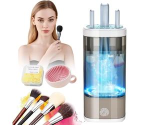 Upgrade Make Up Brush Cleaner【Eliminates Makeup Residue】Electric Brush Cleaner 002
