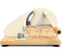 Upgrade Manual Bread Slicer for Homemade Sourdough Bread, Classic Hand Crank Home Bread Slicer with Scale Line and Steel Fence, Sharp Blade, Adjustable Width for Homemade & Commercial Use