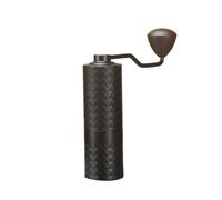 Upgrade Manual Coffee Grinder Professional Stainless Steel Diamond Adjustable Manual Burr Coffee Bean Grinding(Black)