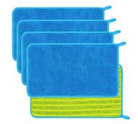 Upgrade Microfiber Mop Refills Mop Cloth Pads Compatible with MR-SIGA Professional Microfiber Mop,Dry Sweeping Mop Head Refills 17.3 × 9.8 inch,Double Side Use,Wet & Dry Mopping (5 PCS)