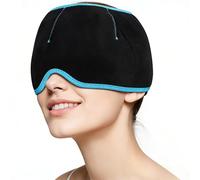 Upgrade Migraine Relief Cap, Hot Cold Therapy Head Wrap, Gel Ice Pack for Headache, Sinus Stress, Puffy Eyes, Reusable