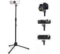 Upgrade Mini Projector Tripod Stand, Adjustable 29-57 inches Floor Stand Holder with Upgrade 360°Swivel Ball Head for Webcam,Small Camera,Tray,Mini Projector