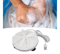 Upgrade Mini Washing Machine, Mini Portable Travel Washing Machine, Compact Turbine Small Washer for Underwear Baby Clothes Towels Socks Business Travel Apartment RV Camping
