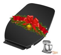 Upgrade Mixer Slider for Kitchenaid Mixer,Sliding Tray Kitchen Appliance Slide Tray Mixer Mover Mixer Mat with Smooth Rolling Wheels for Kitchenaid Series (Black, 4.5-5 Qt)